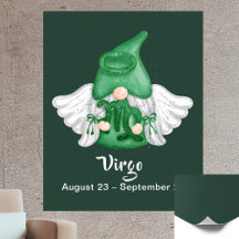 Póster de ángel del signo astrológico Gnome Virgo