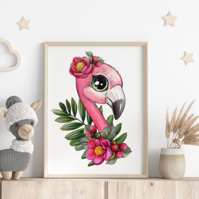 Póster de Animal de Flamenco Rosa Bebé | Impresión (Subido por el creador)
