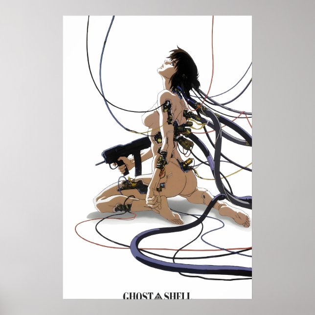 Póster de Anime Ghost in a Shell - Arte Oficial (Frente)