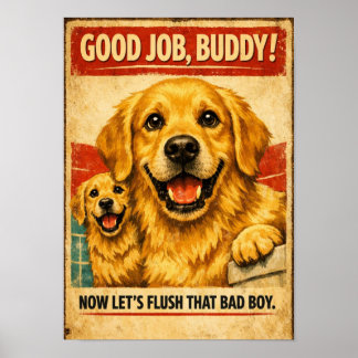 Póster de ánimo de Golden Retriever