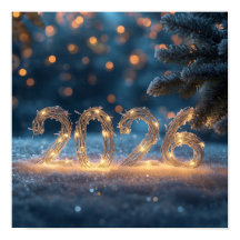 póster de año nuevo 2026