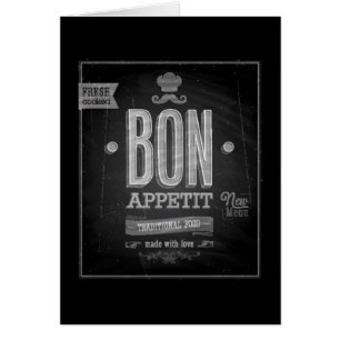Poster de Appetit del Bon del vintage - pizarra