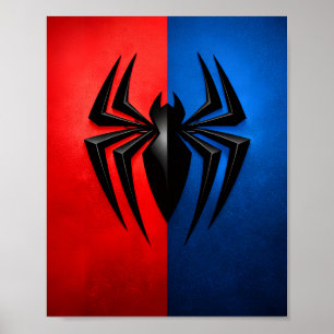 Póster de araña para amantes del anime y el cine