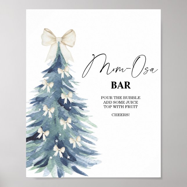 Póster de árbol de invierno Mon-osa bar (Frente)