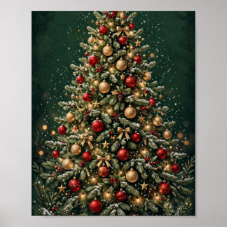 Póster de árbol de Navidad