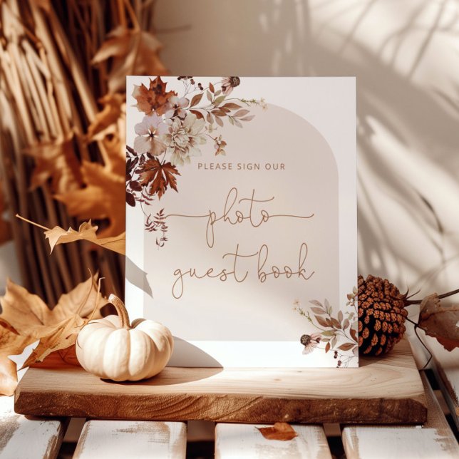 Póster de arco de otoño boho libro de invitados de (Subido por el creador)