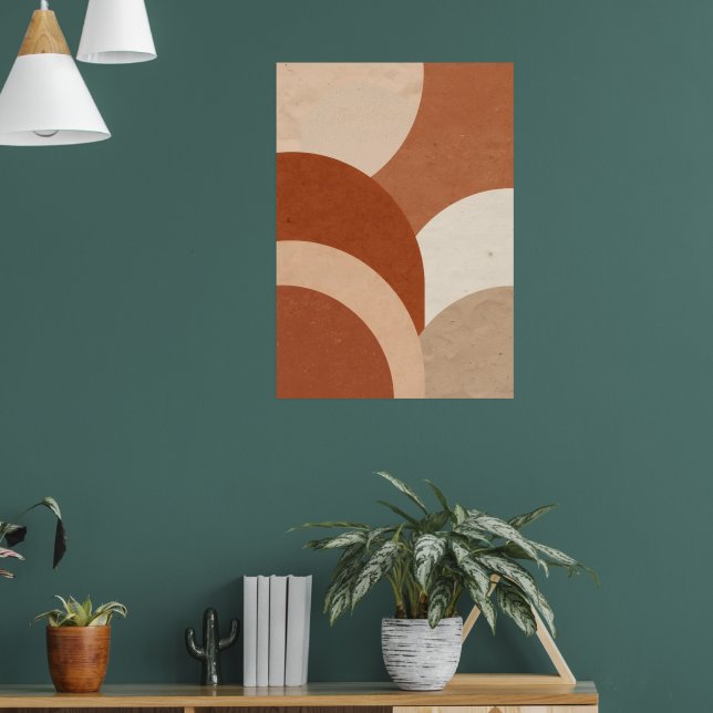 Póster de Arco de Terracota con Concha | Arte Boho (Salón 1)