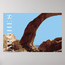 Poster de arcos, impresión de parque nacional