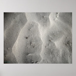 Póster de Arena de Cuarzo Abstracto de Siesta Keys