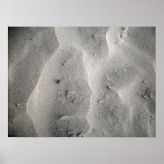 Póster de Arena de Cuarzo Abstracto de Siesta Keys
