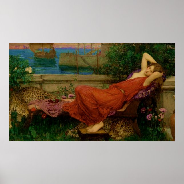 Póster de Ariadna de John William Waterhouse (Frente)