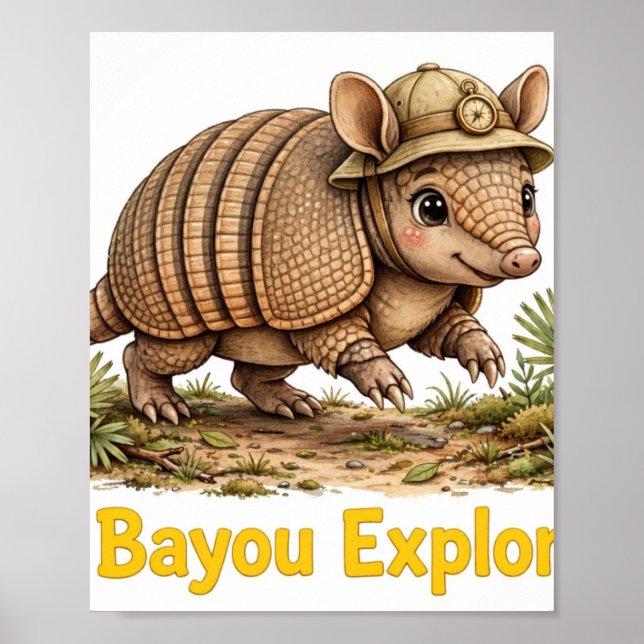 Póster de Armadillo de Lil' Bayou Explorers (Frente)