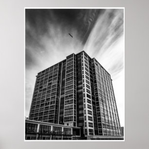 Póster de Arquitectura de La Jolla Arte en Blanc