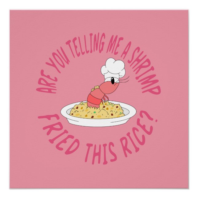 Poster de arroz frito de camarón (Anverso)