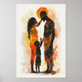 poster de arte abstracto de áfrica