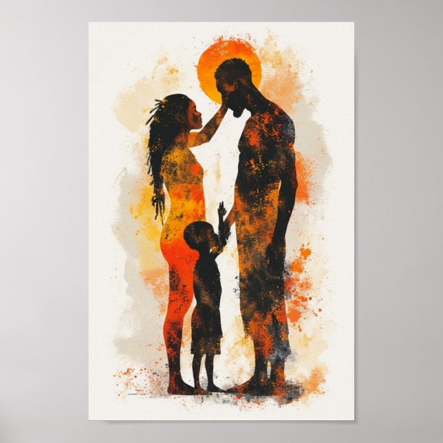 poster de arte abstracto de áfrica (Frente)