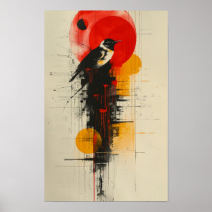 Poster de arte abstracto Minimalista audaz   Conte