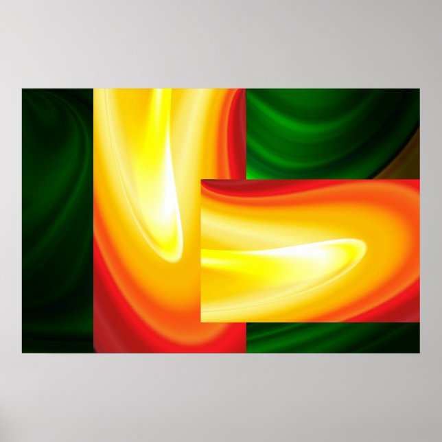 Poster de arte abstracto moderno - Arte digital (Frente)