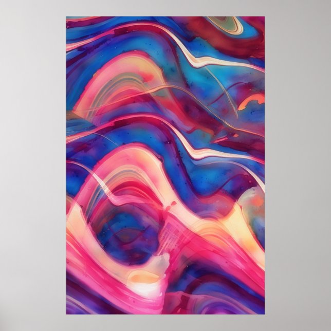 Póster de arte abstracto para la pared de la casa (Frente)