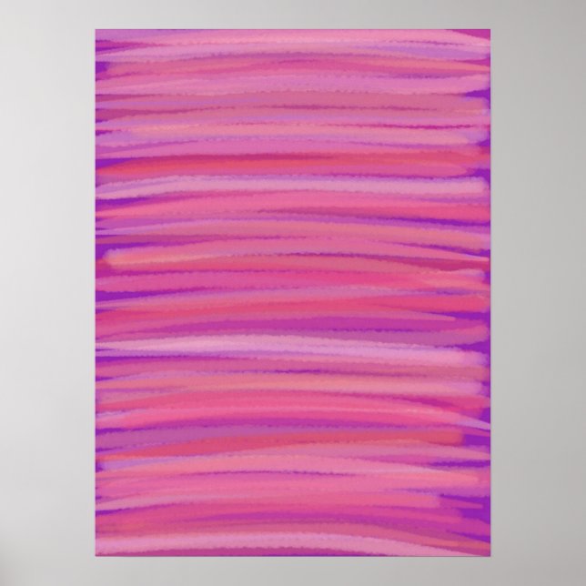 Póster de Arte Abstracto Toque Primaveral (Frente)
