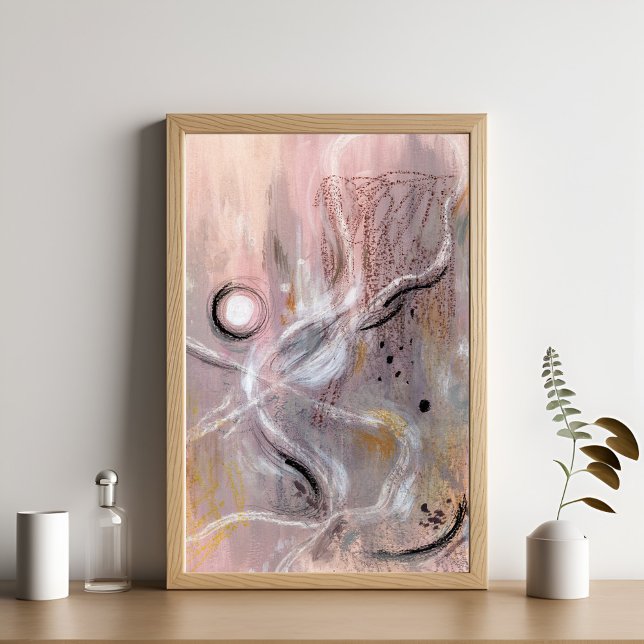 Poster de arte abstracto violeta moderno (Subido por el creador)