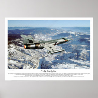 Poster de Arte Aéreo "Starfighter F-104"