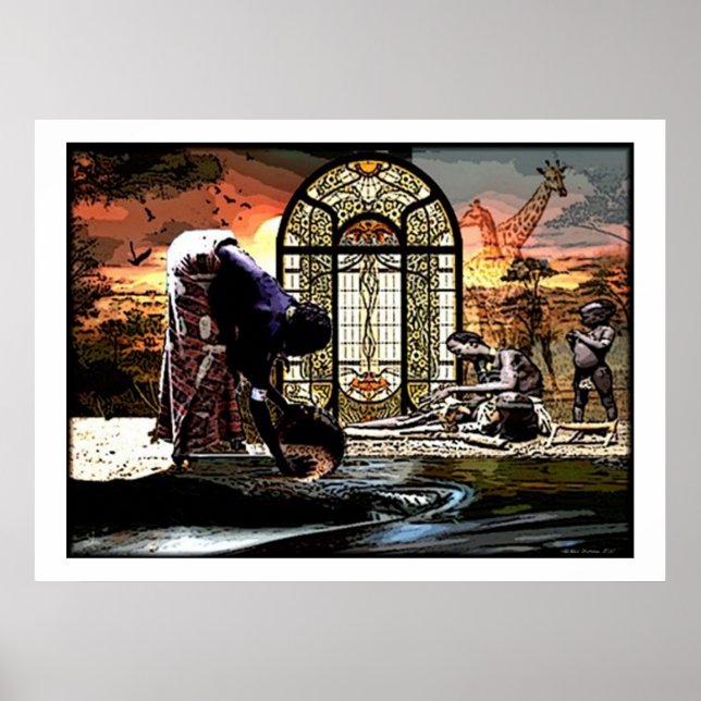 Poster de arte afrocéntrico (Frente)