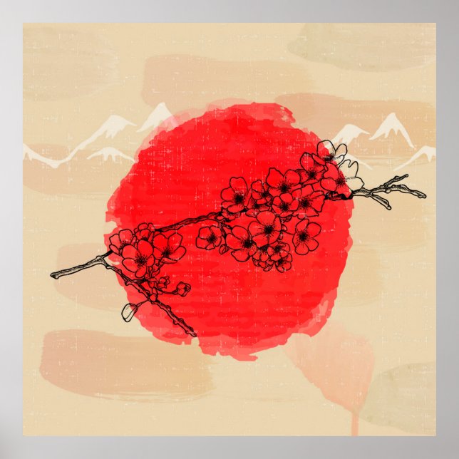 Poster de arte al estilo japonés (Frente)