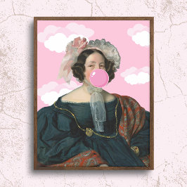 Poster de arte alterado por la chica de la guinda