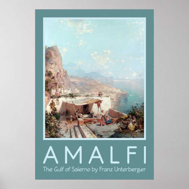 Poster de arte Amalfi de Unterberger (Frente)