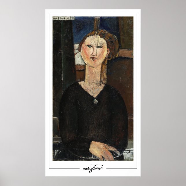 Poster de arte Amedeo Modigliani Zedign #7 (Frente)