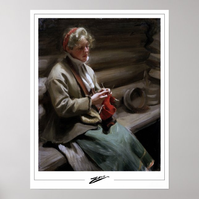 Póster de arte Anders Zorn Zedign #211 (Frente)