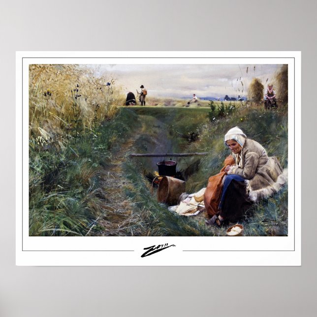 Póster de arte Anders Zorn Zedign #26 (Frente)