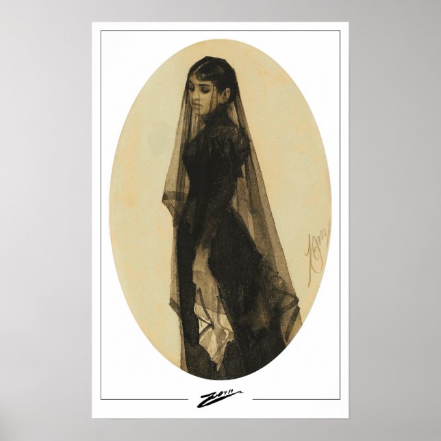 Póster de arte Anders Zorn Zedign #344 (Frente)
