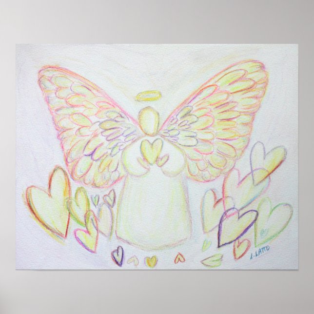 Poster de arte Ángel de corazones de Guardian (Frente)