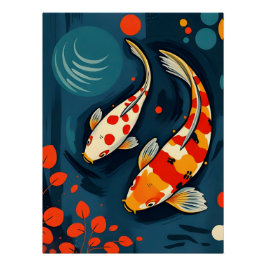 Poster de arte animal expresivo colorista