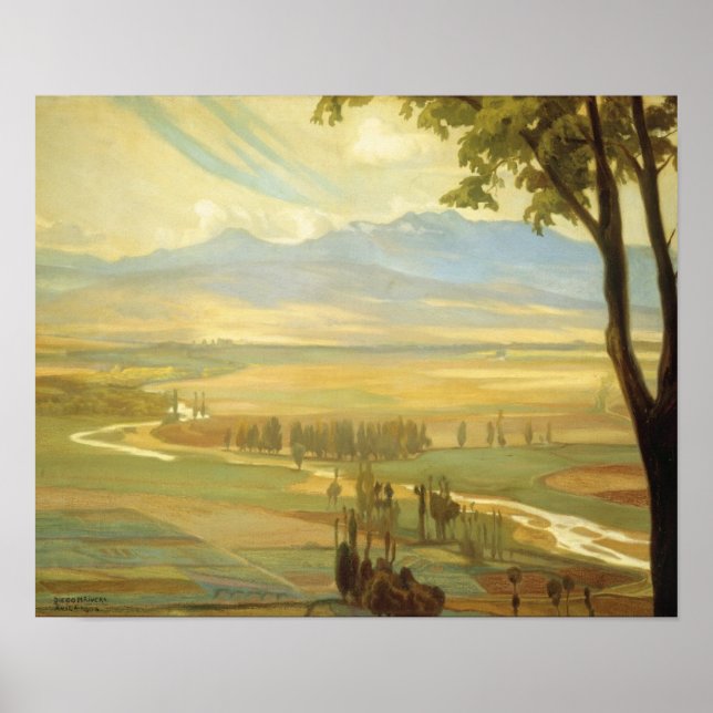 Poster de arte "Avila Morning" de Rivera (Frente)