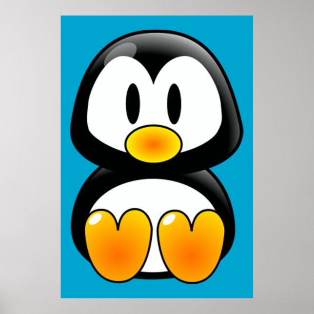 Poster de arte Baby Tux (Frente)
