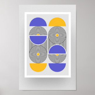 Poster de arte Bauhaus de tamaño A4 10.2