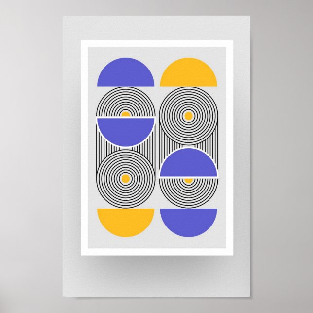 Poster de arte Bauhaus de tamaño A4 10.2 (Frente)