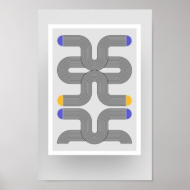 Poster de arte Bauhaus de tamaño A4 10.3 (Frente)