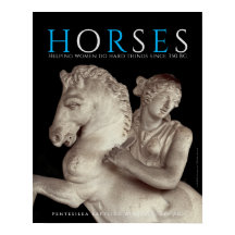 Póster de arte "CABALLOS" con amazona griega antig