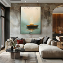 Poster de arte Candle Meditation