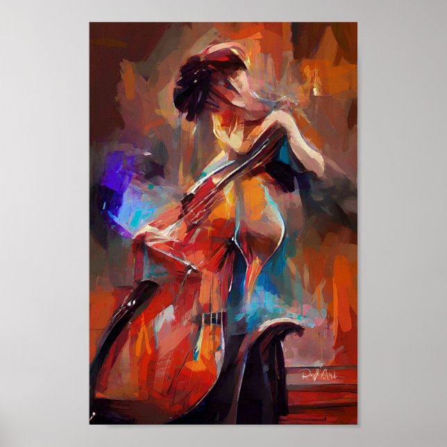 poster de arte cello (Frente)