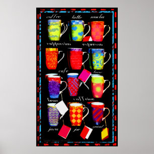 Poster de arte Coffee Slang Mug