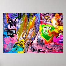 poster de ARTE COLORIDO KALEIDOSCOPE de 36" x 24"