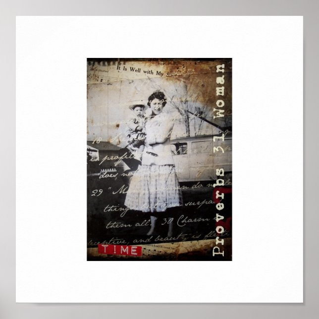 Poster de arte cristiano vintage (Frente)