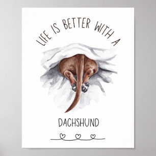 Poster de arte Dachshund Wall