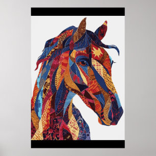 Poster de arte de acuarela de Horse Lover