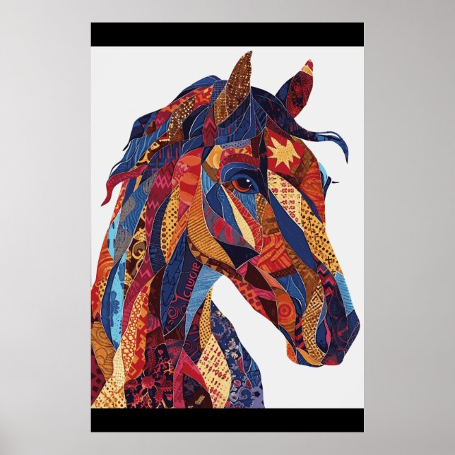 Poster de arte de acuarela de Horse Lover (Frente)